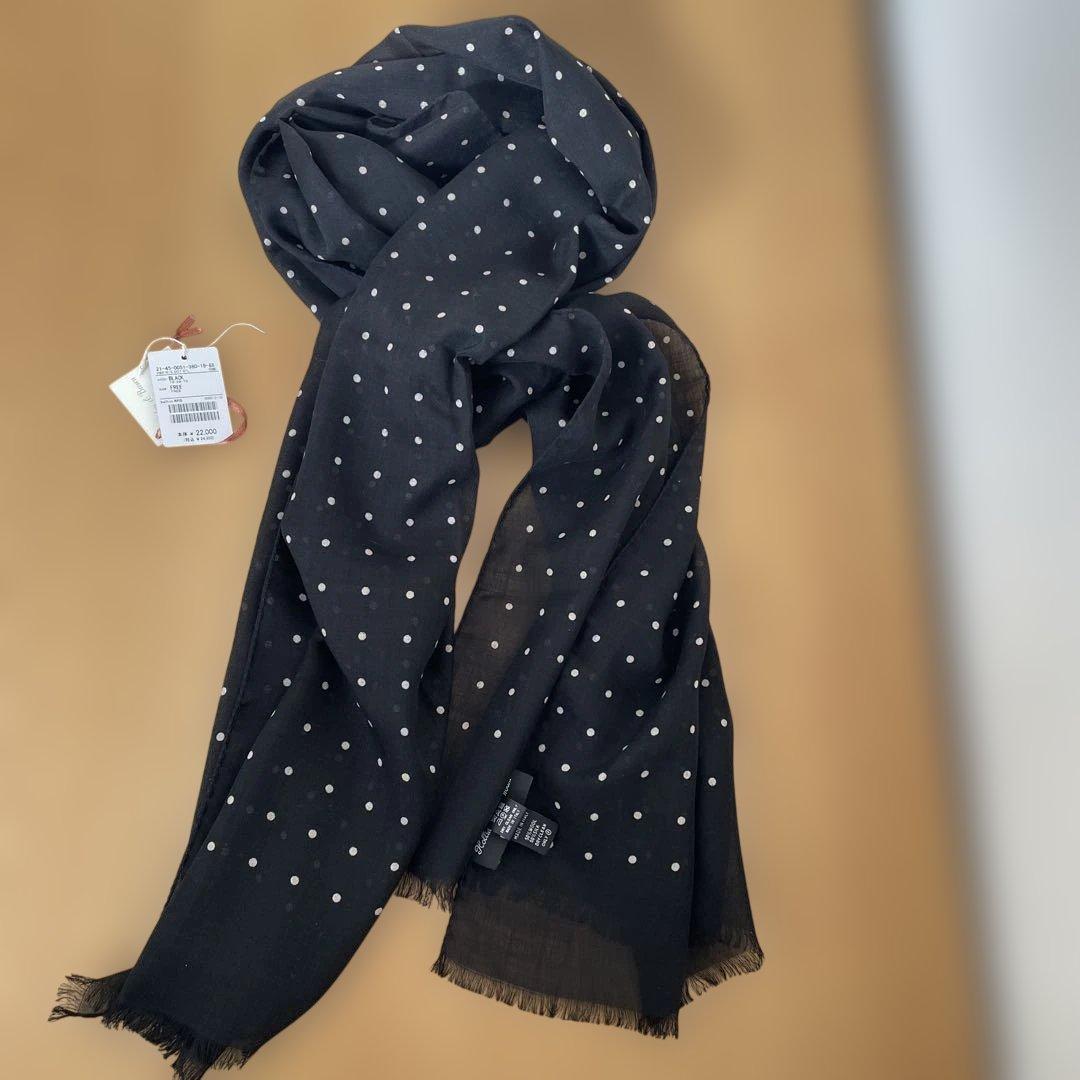 ホリデーアンドブラウンウールシルクストールビームスFブラック