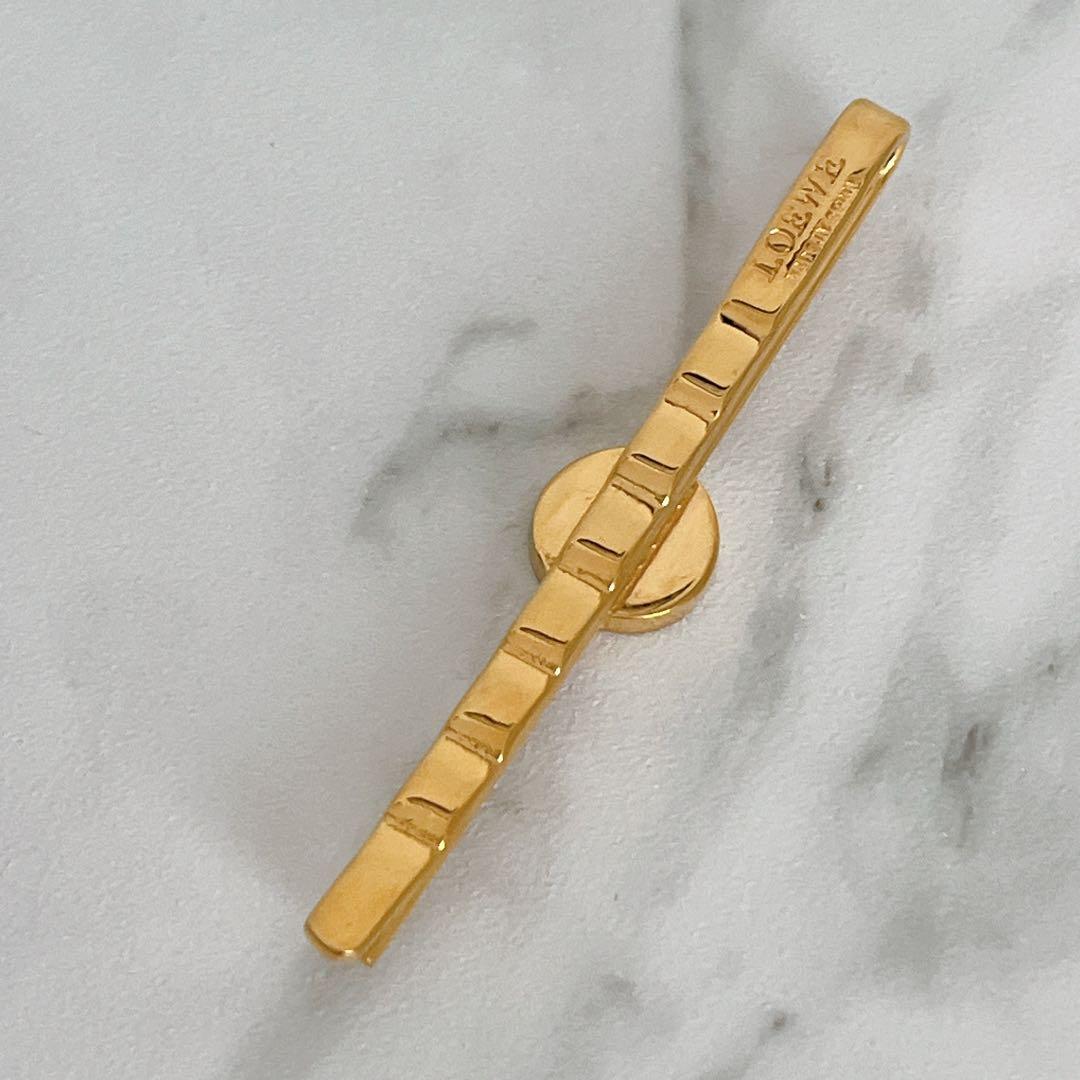 未使用級✨ロエベ アナグラム ネクタイピン スペイン製 センターサークル