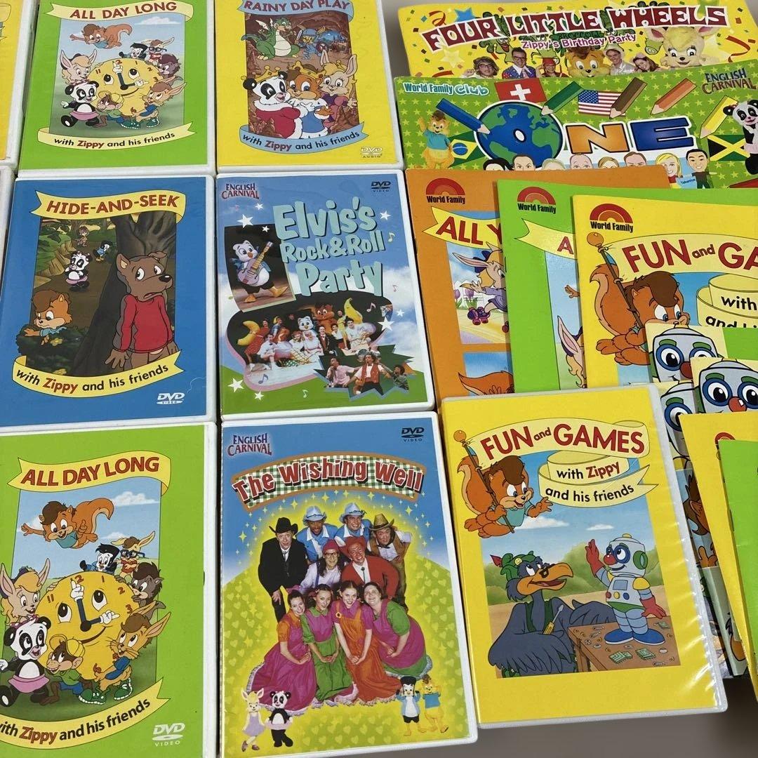 Zippy and Friends DVD １8枚 とCDrom等