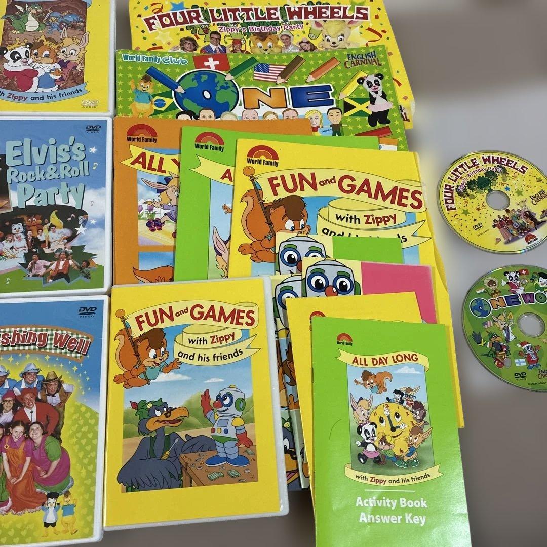 Zippy and Friends DVD １8枚 とCDrom等