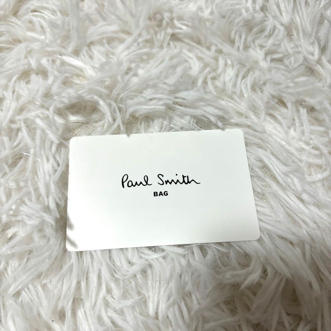 未使用品級✨ポールスミス　ハイライトステッチ　レザー　名刺入れ　カードケース　黒