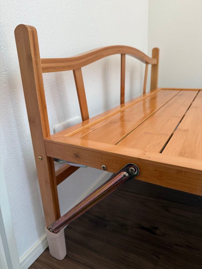 竹庭 組立不要 天然竹製 折りたたみベッド シングル 幅80cm