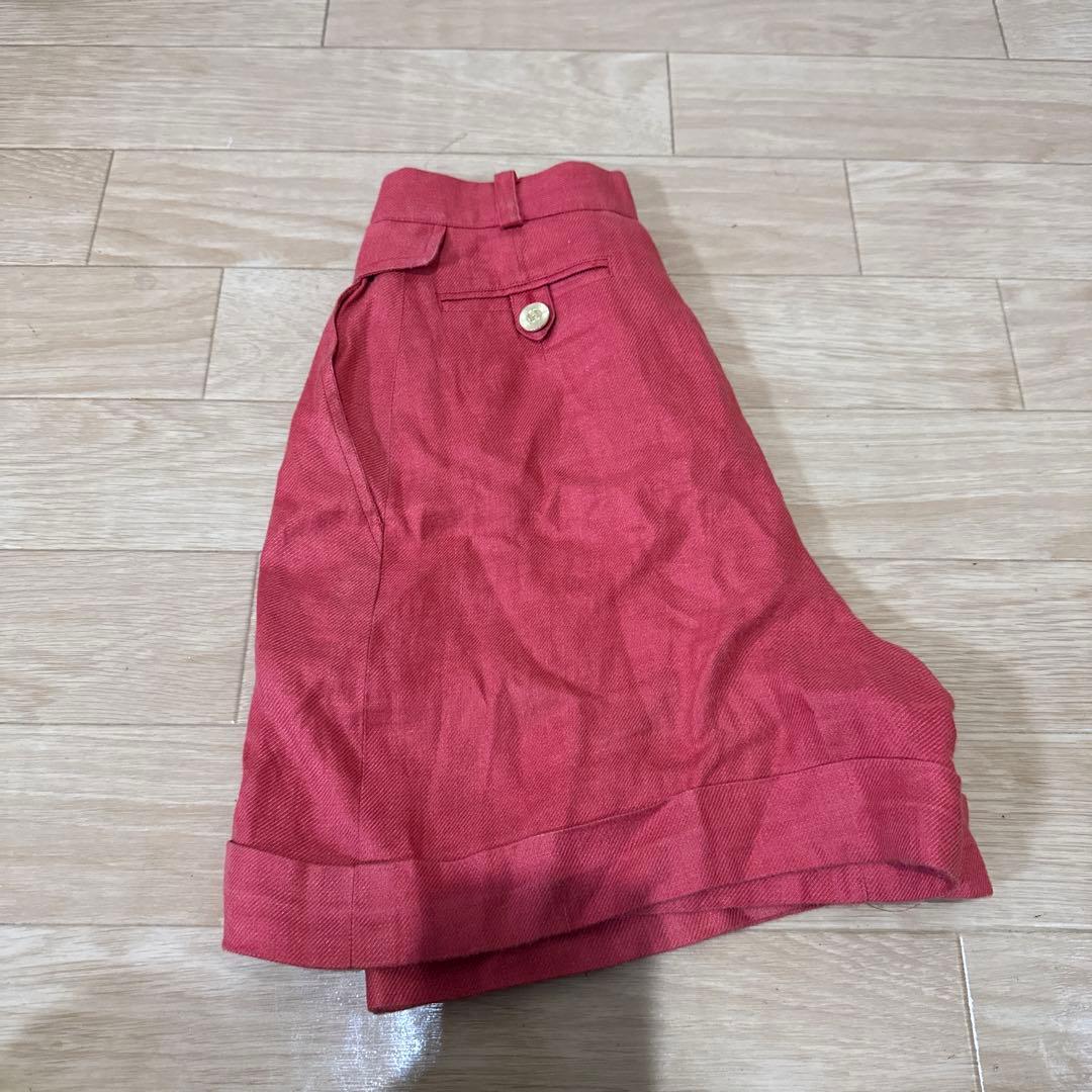 CHANEL ヴィンテージ リネン100% ショートパンツ