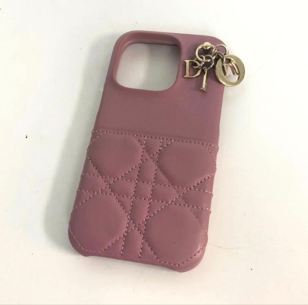 Christian Dior カナージュ ラムスキン iPhone15Pro