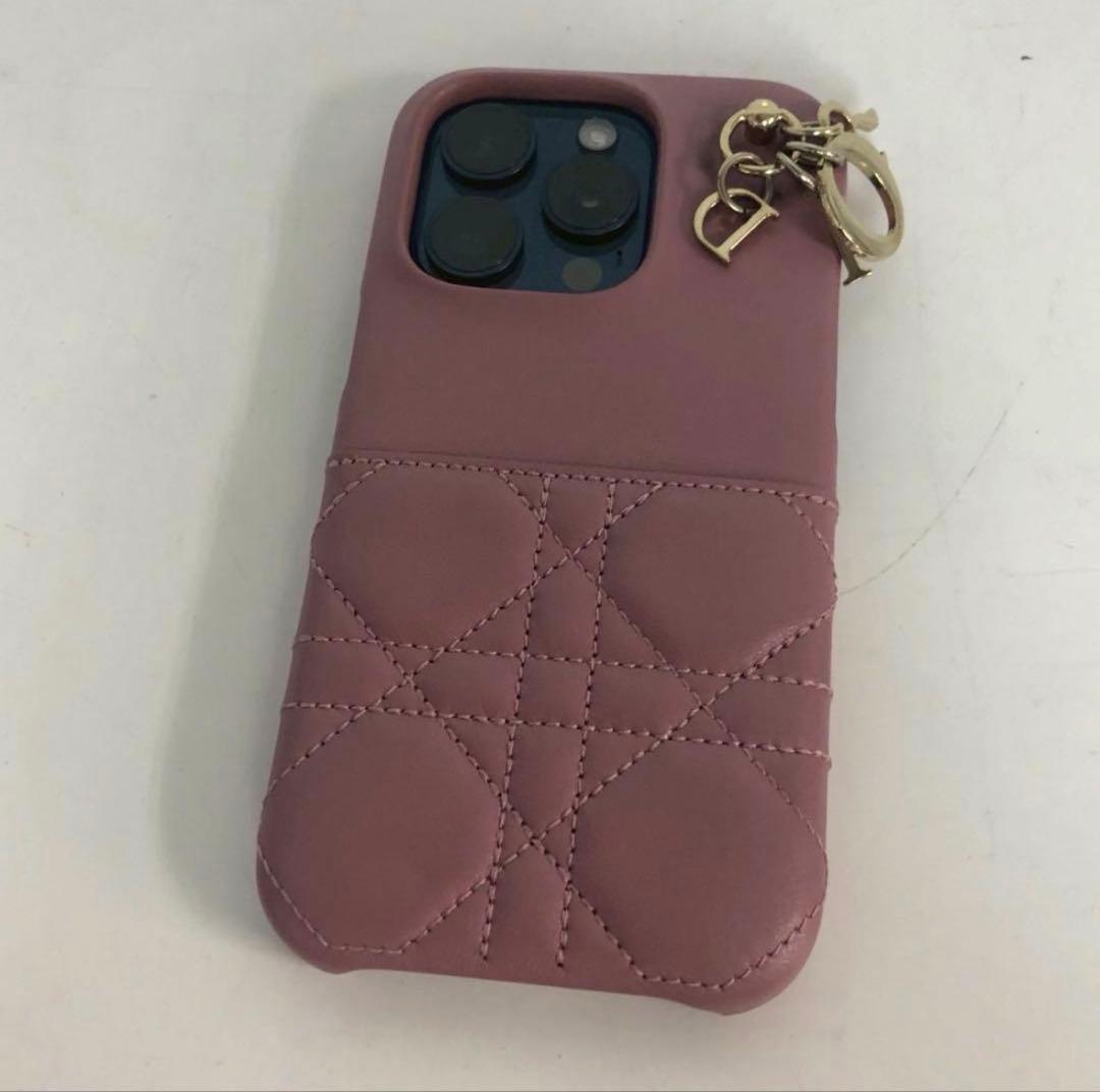Christian Dior カナージュ ラムスキン iPhone15Pro