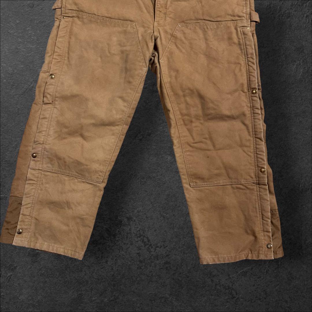 Carharttカーハート オーバーオールダック中綿キルティングダブルニー古着