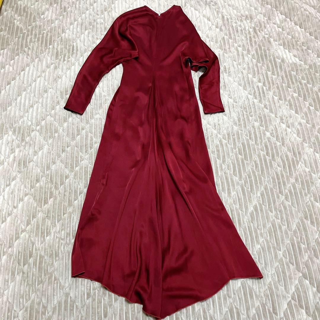 ヴィクトリアベッカム　ワンピース　ロングドレス　レッド