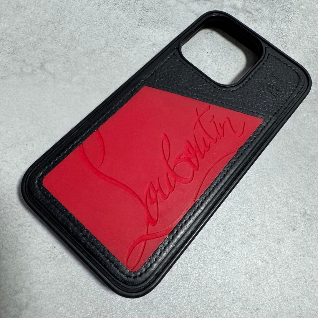 ✨美品✨クリスチャンルブタン iPhone13Proケース ラバー レザー