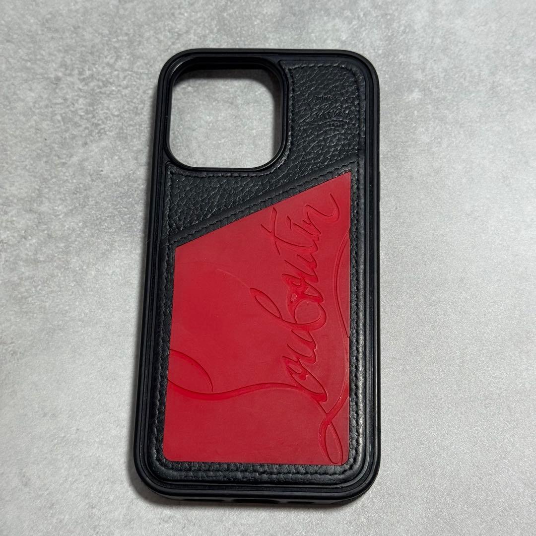 ✨美品✨クリスチャンルブタン iPhone13Proケース ラバー レザー