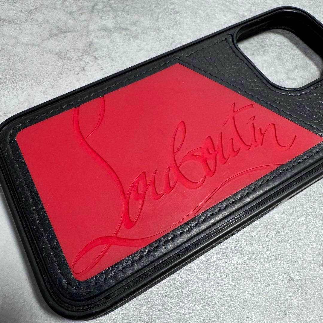 ✨美品✨クリスチャンルブタン iPhone13Proケース ラバー レザー