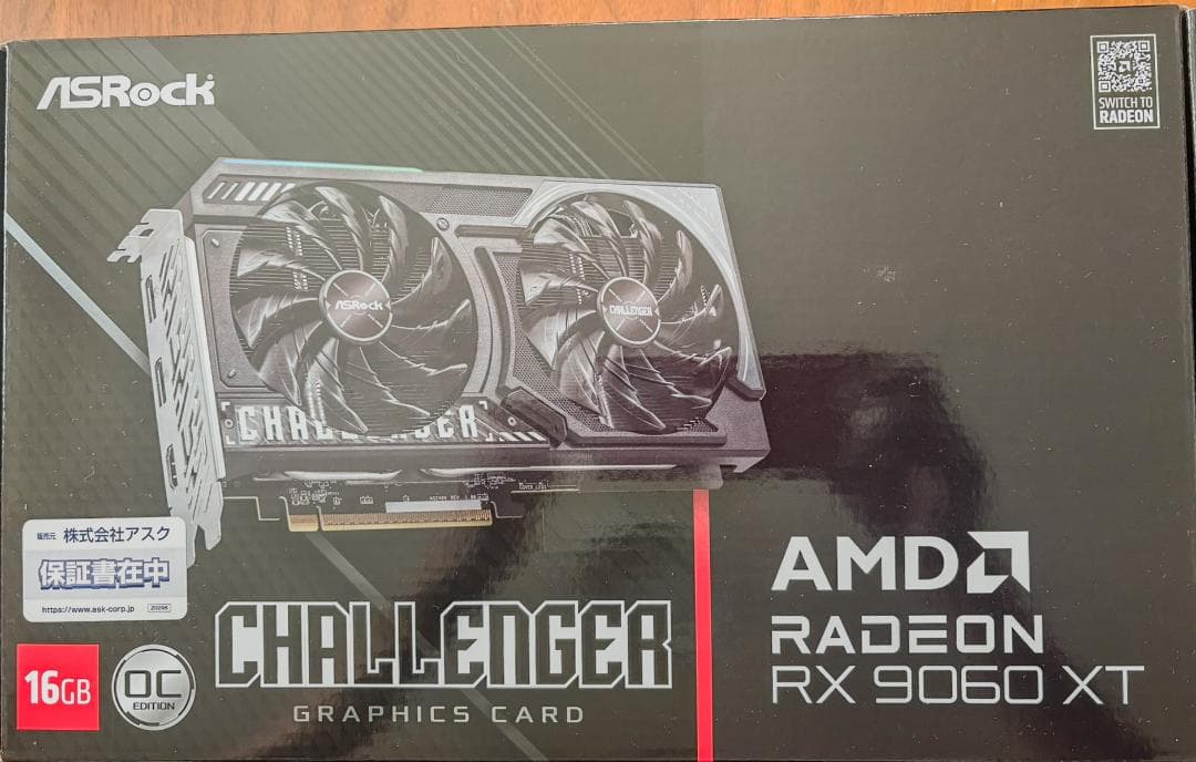 【新品未開封】Radeon RX 9060 XT Challenger 16GB