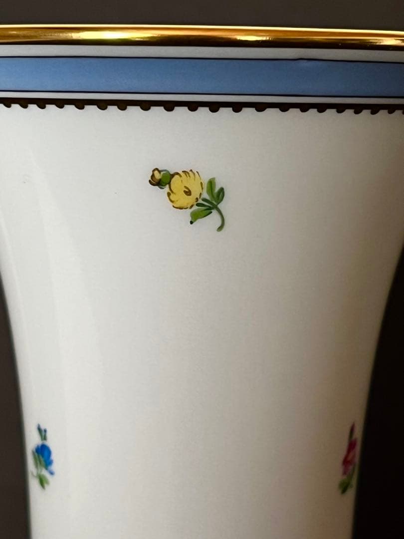 【未使用】　Augarten アウガルテン　ビーダーマイヤー　花瓶　ベース