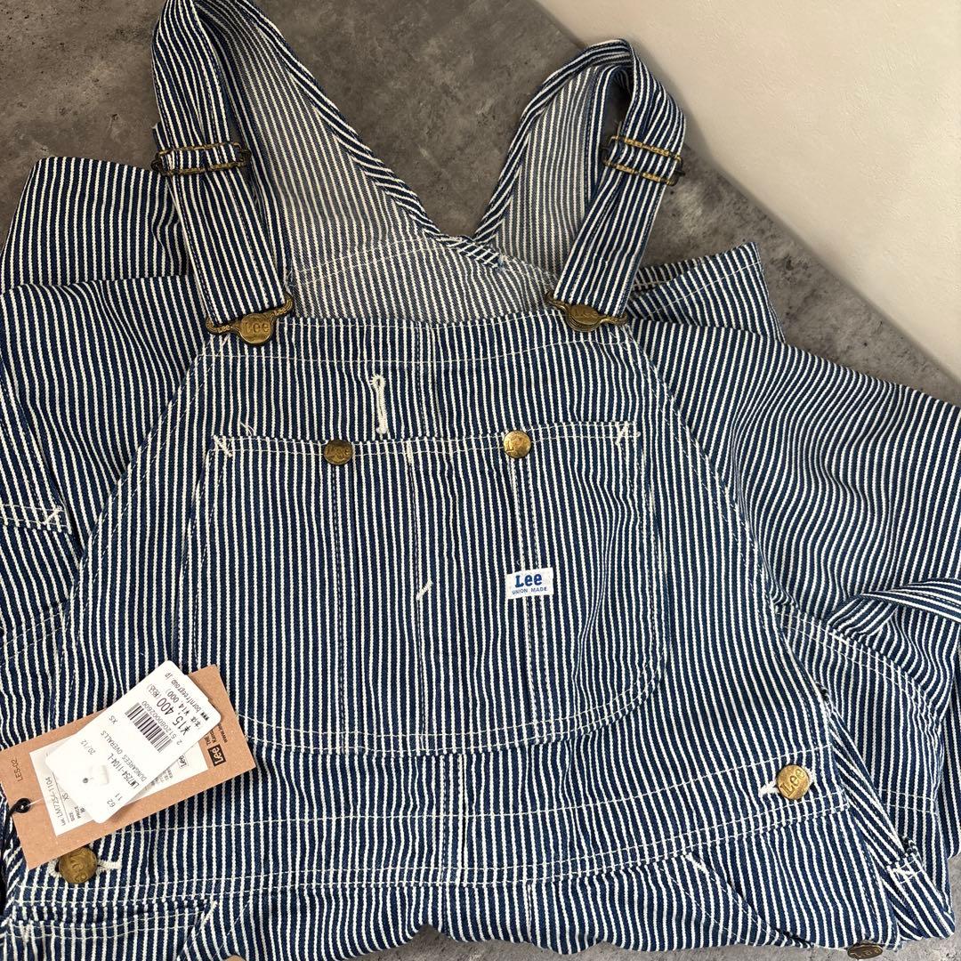 新品　Lee ヒッコリー柄　オーバーオール　XS ユニセックス　男女兼用