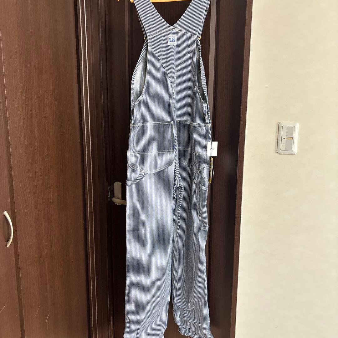 新品　Lee ヒッコリー柄　オーバーオール　XS ユニセックス　男女兼用