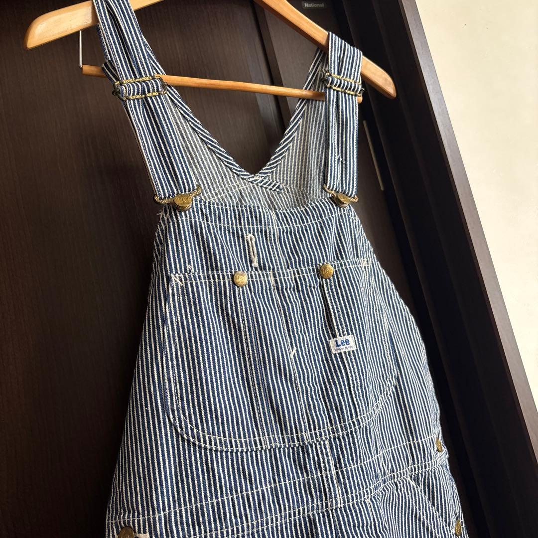新品　Lee ヒッコリー柄　オーバーオール　XS ユニセックス　男女兼用