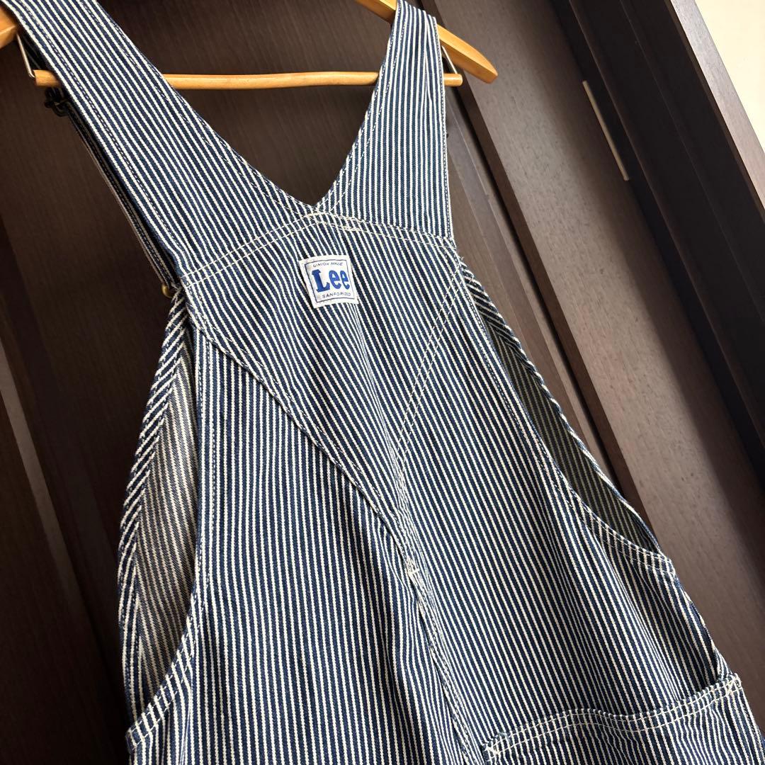 新品　Lee ヒッコリー柄　オーバーオール　XS ユニセックス　男女兼用
