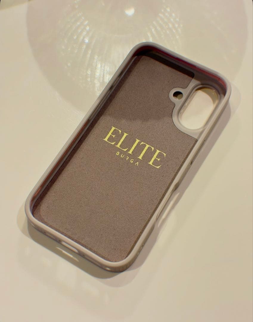 新品）BURGA マーブル模様 iPhone16ケース　高級ライン