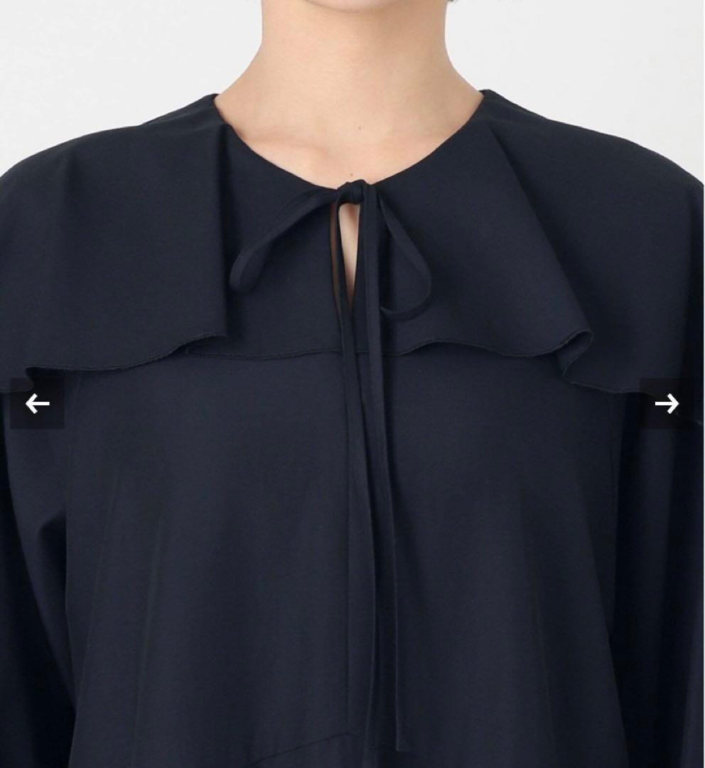 ヴェルメイユパーイエナ　イエナ　レーヨン　ツイル　フリル　ワンピース