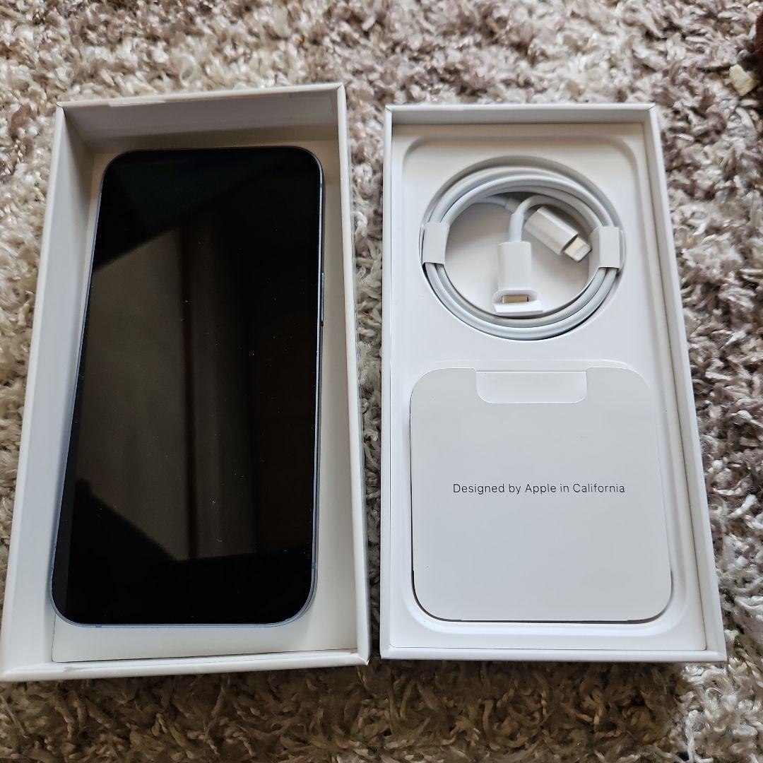 Apple iPhone 14 青色 本体