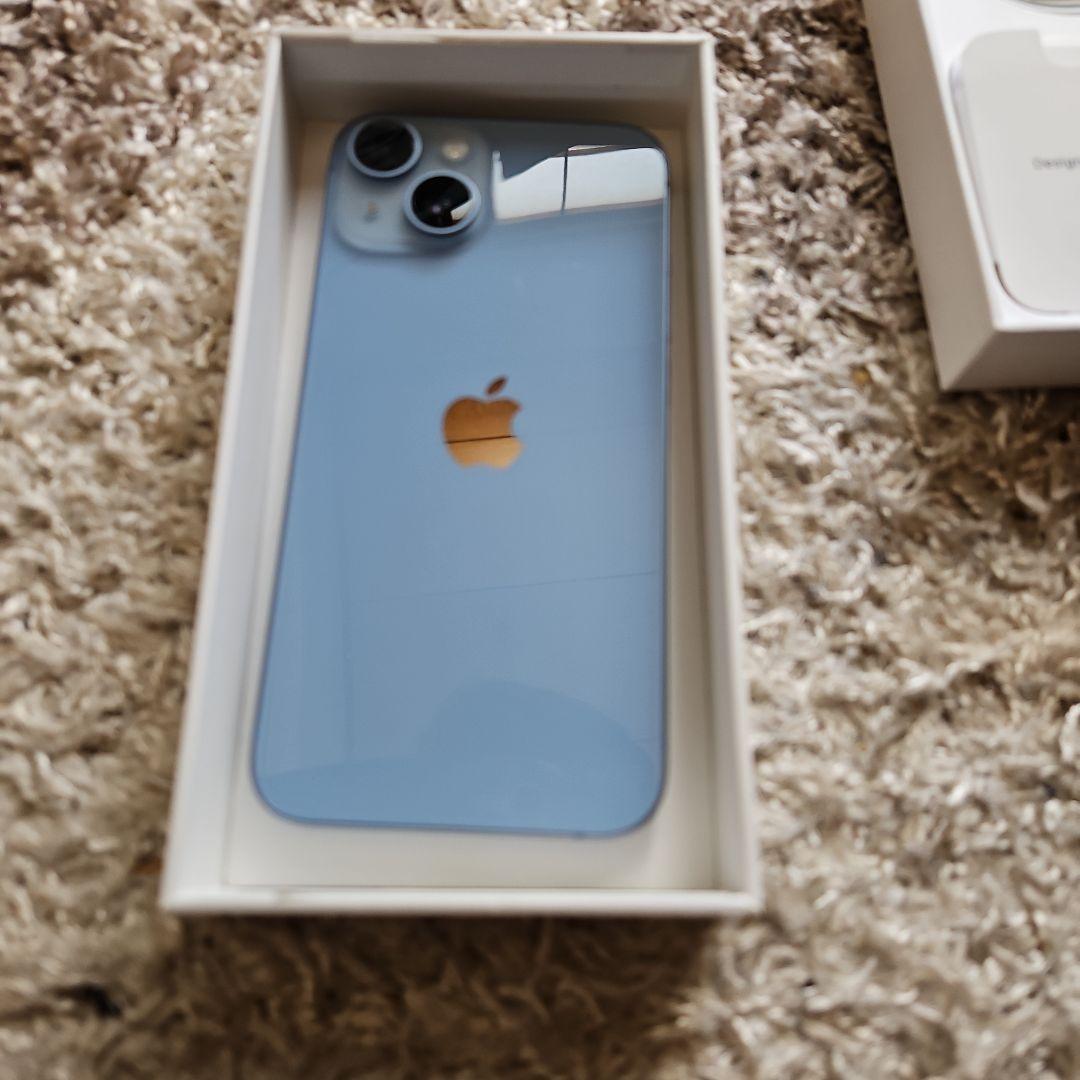 Apple iPhone 14 青色 本体