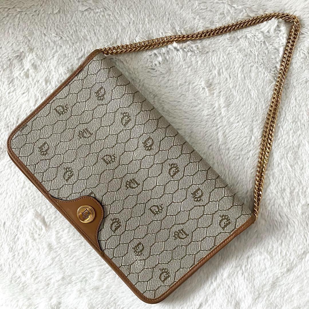 クリスチャンディオール レザー PVC ヴィンテージ 3way チェーンバッグ