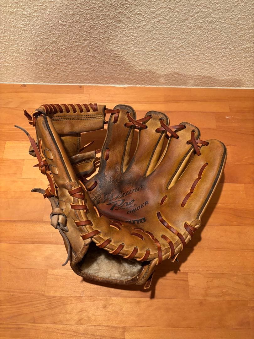 ミズノプロ 硬式 内野手用グローブ　全紐交換済　高品質レザー