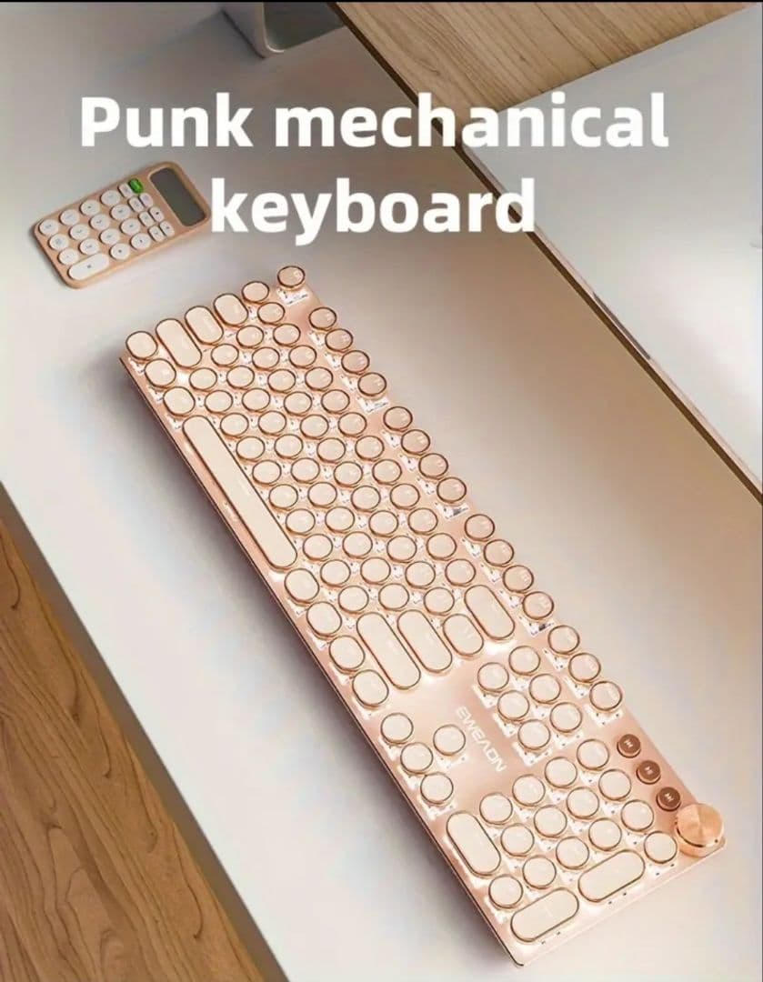 ピンク‪‪♡EWEADNタイプライター風キーボード