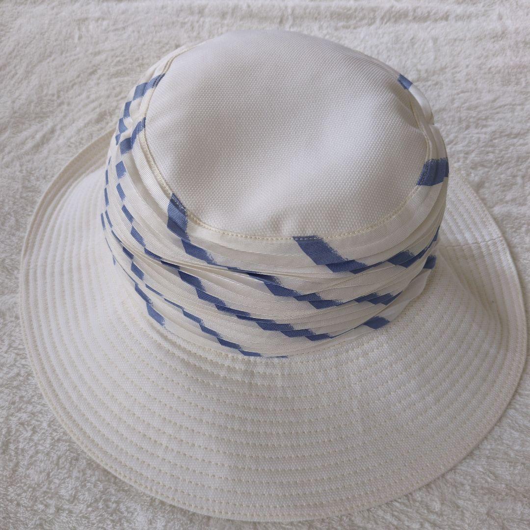 HERMES ストライプハット サイズ57