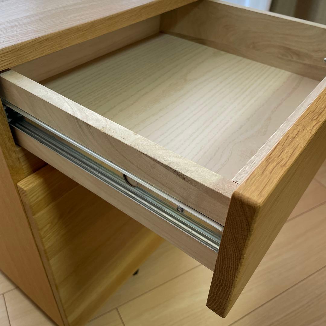 MUJI 無印良品 木製デスクキャビネット オーク材