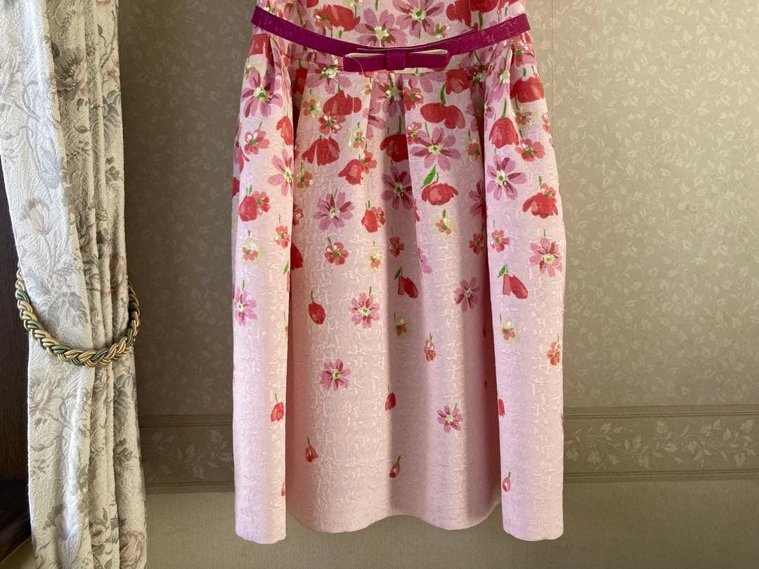 ★エムズグレイシー・42〜44★花柄ワンピース ★週末限定お値下げ