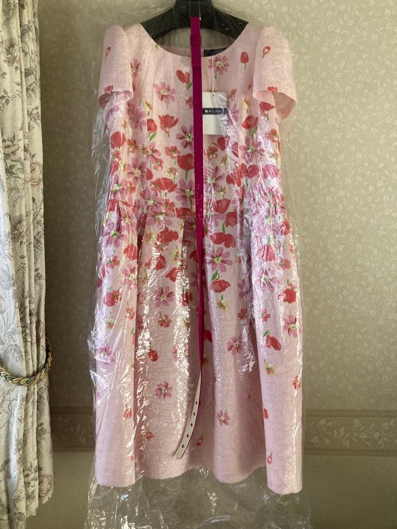 ★エムズグレイシー・42〜44★花柄ワンピース ★週末限定お値下げ