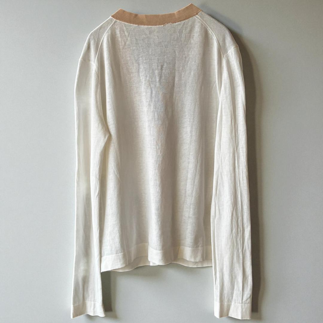 HERMÈS by martin margiela カーディガン　ホワイト