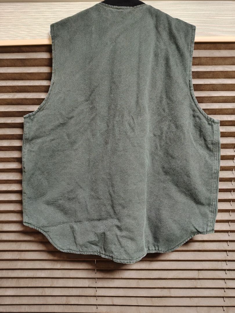 Carhartt　ダックベスト　メキシコ製　ダークグリーン