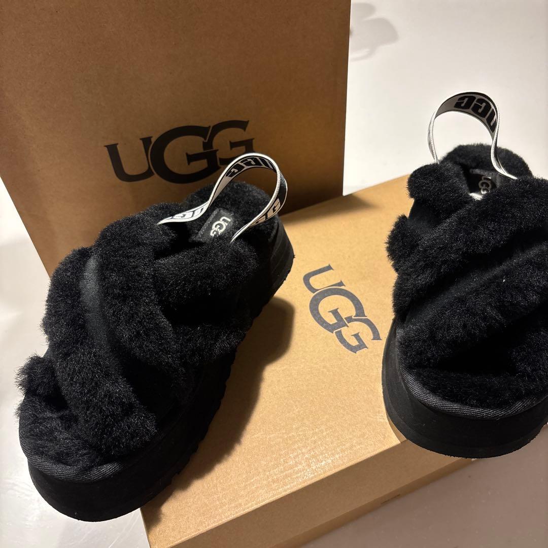 UGG サンダル モコモコ ファー 22cm