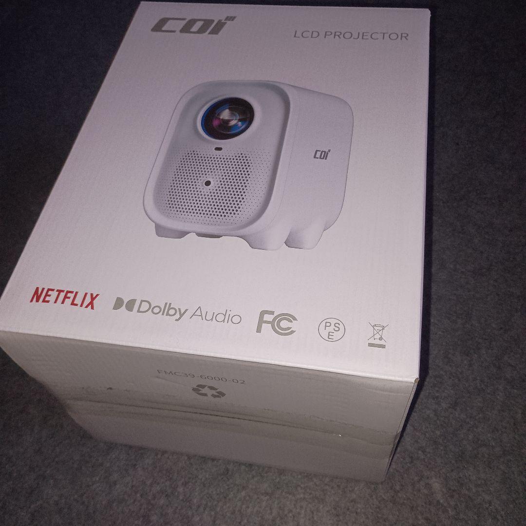 ラスト 新品 Netflix公式認定 プロジェクター COI UNO5 Q1 白