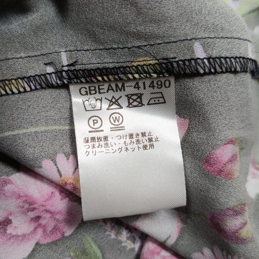 近年 極美品✨シビラ　フラワー フォトプリントドレス　M　七分袖　ロング