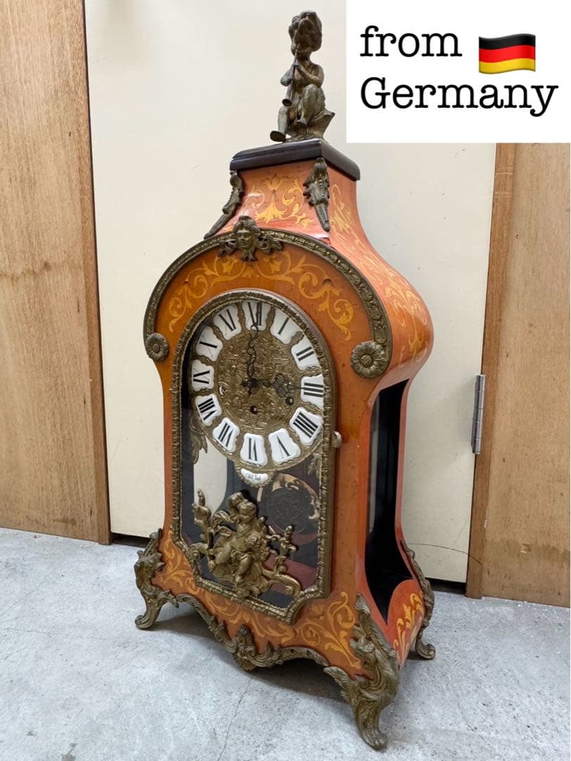 希少 アンティーク振り子置き時計 ドイツ