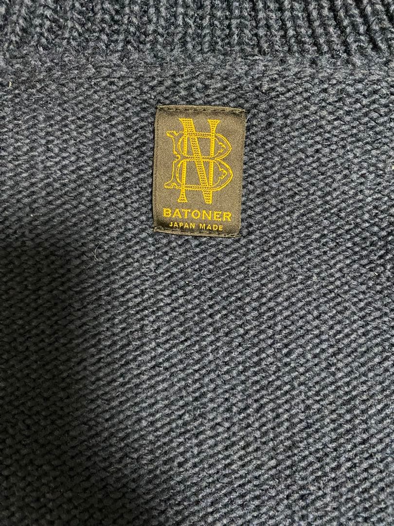 BATONER ネイビー タートルネックセーター サイズ2