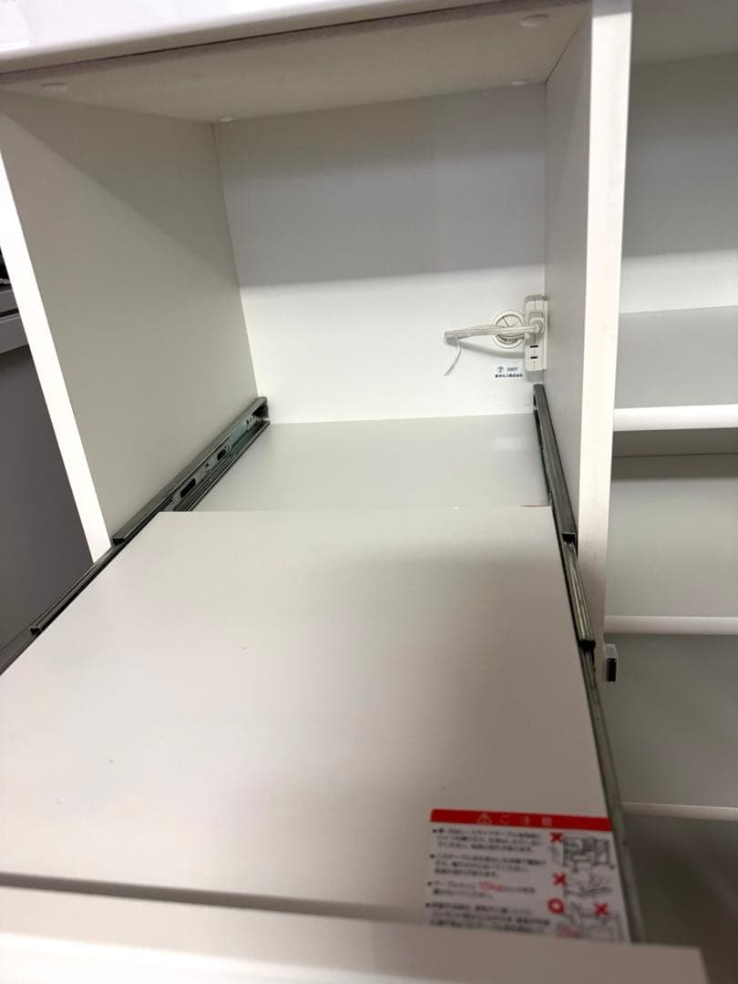 ※まりん※食器棚　ホワイト　木製　キッチンカップボード