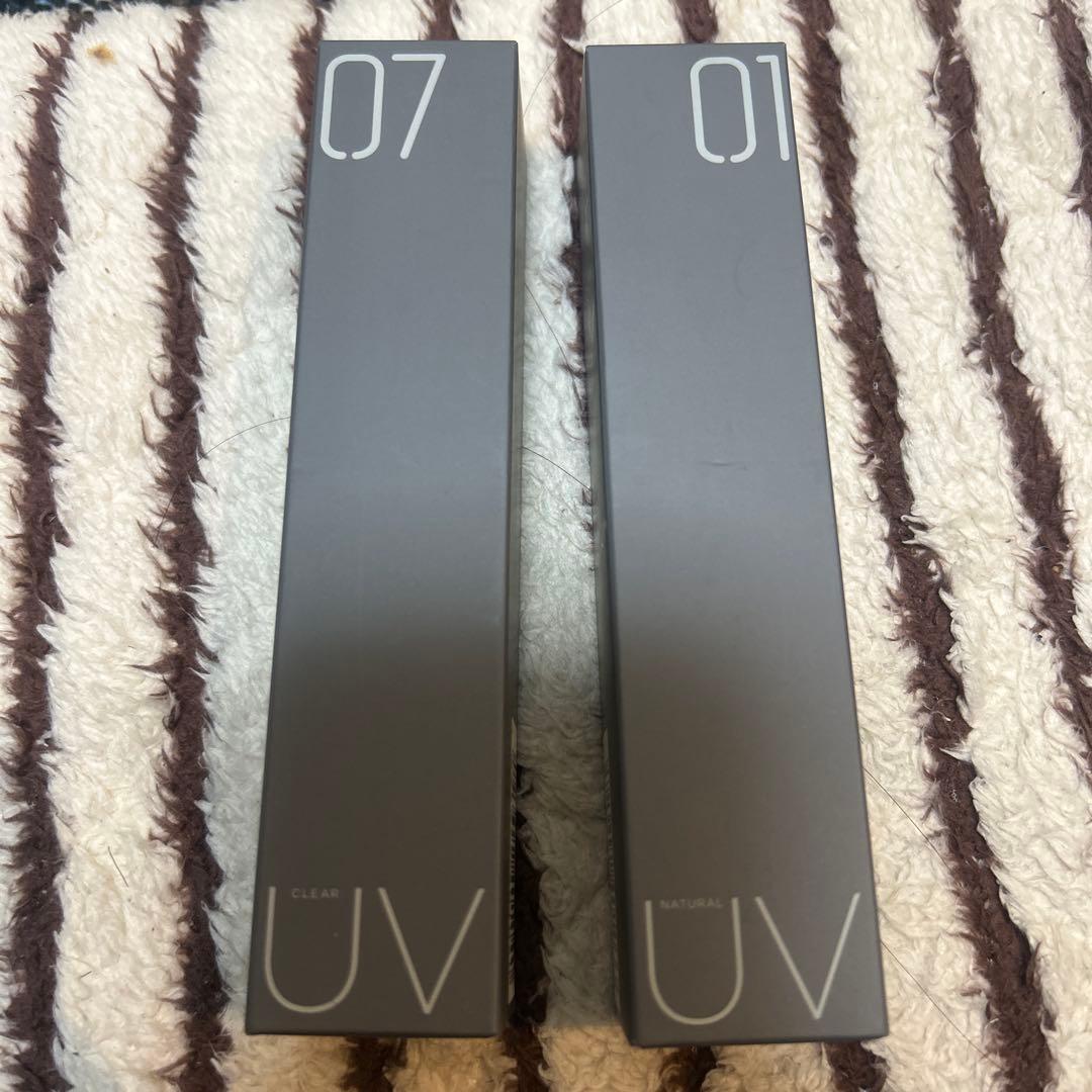 0107 エッセンスuv プロテクトクリーム クリア、ナチュラル　２本セット