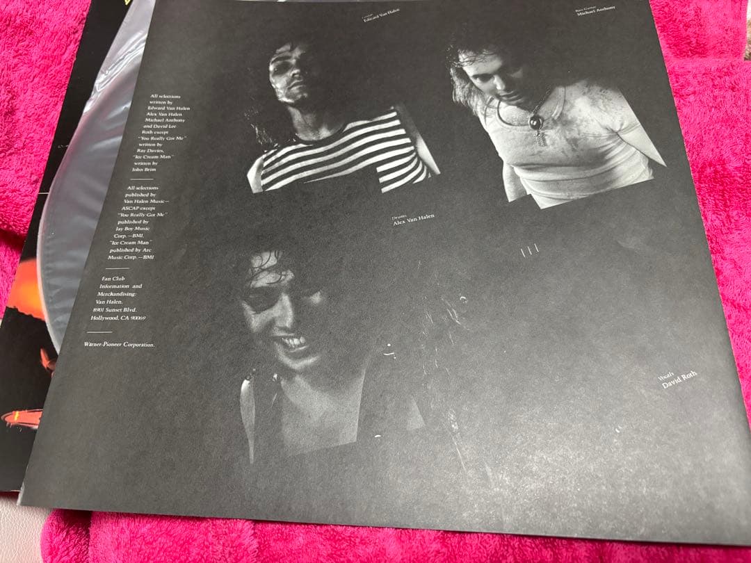 レア　van halen 直筆　サイン　レコード　ヴァン　ヘイレン　バンヘイレン