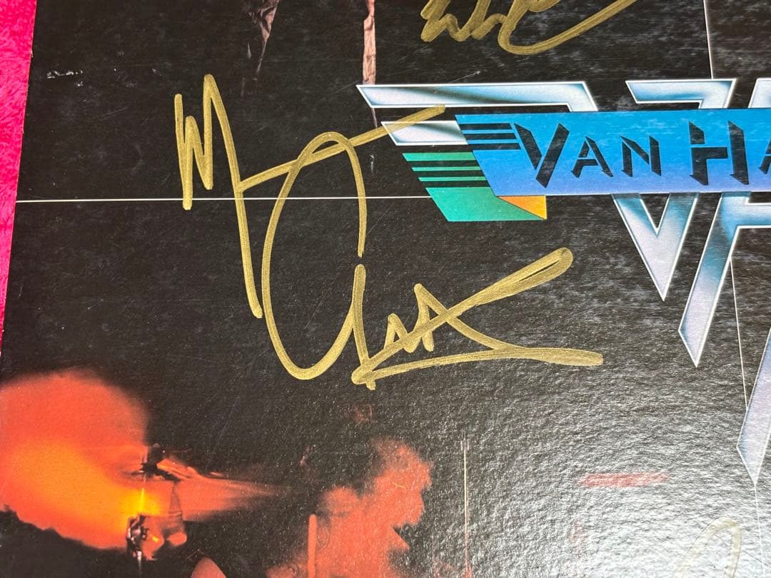 レア　van halen 直筆　サイン　レコード　ヴァン　ヘイレン　バンヘイレン