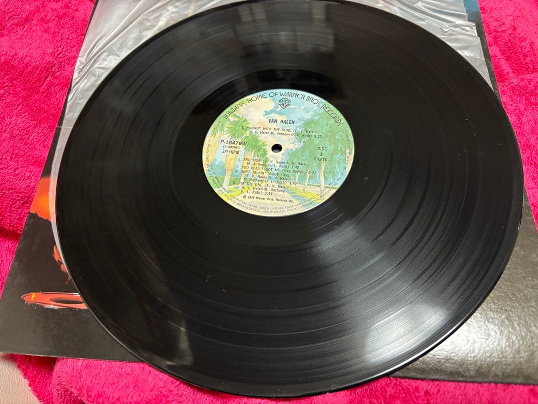 レア　van halen 直筆　サイン　レコード　ヴァン　ヘイレン　バンヘイレン