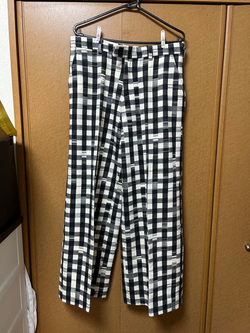 売り切り価格NEONSIGN Glitch Gingham Wide Pants