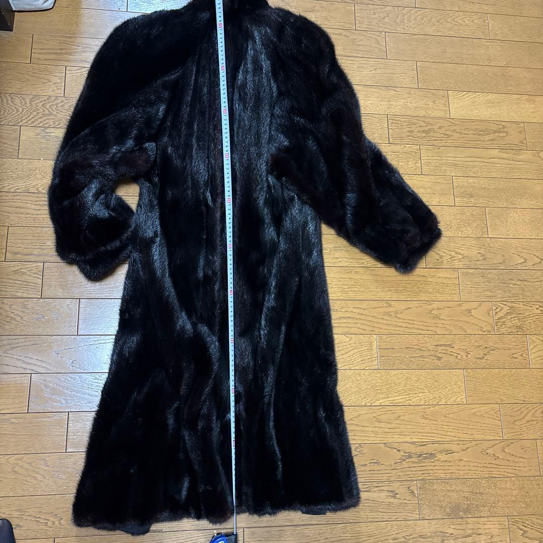 Y*♪様 ブラックミンクファー ロングコート フレアスリーブ