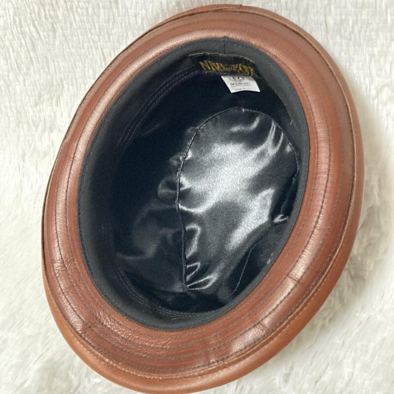 NEW YORK HAT★VINTAGE LEATHER FEDORA HAT