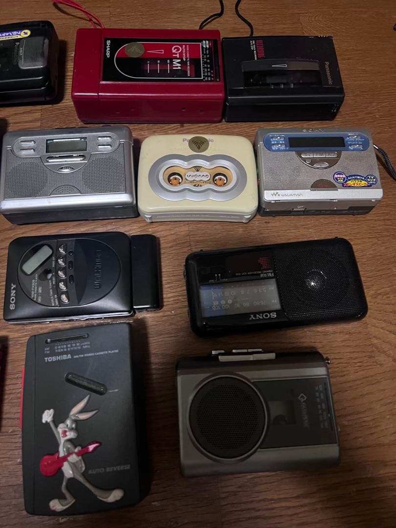 ポータブルカセットプレーヤー (16セット)ジャンク