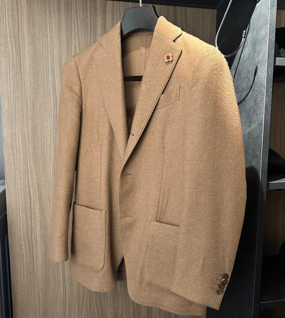 LARDINI ブラウン テーラードジャケット サイズ42