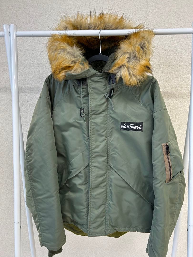極美品 WILDTHINGS UNITEDCARR N-3B セージグリーン М