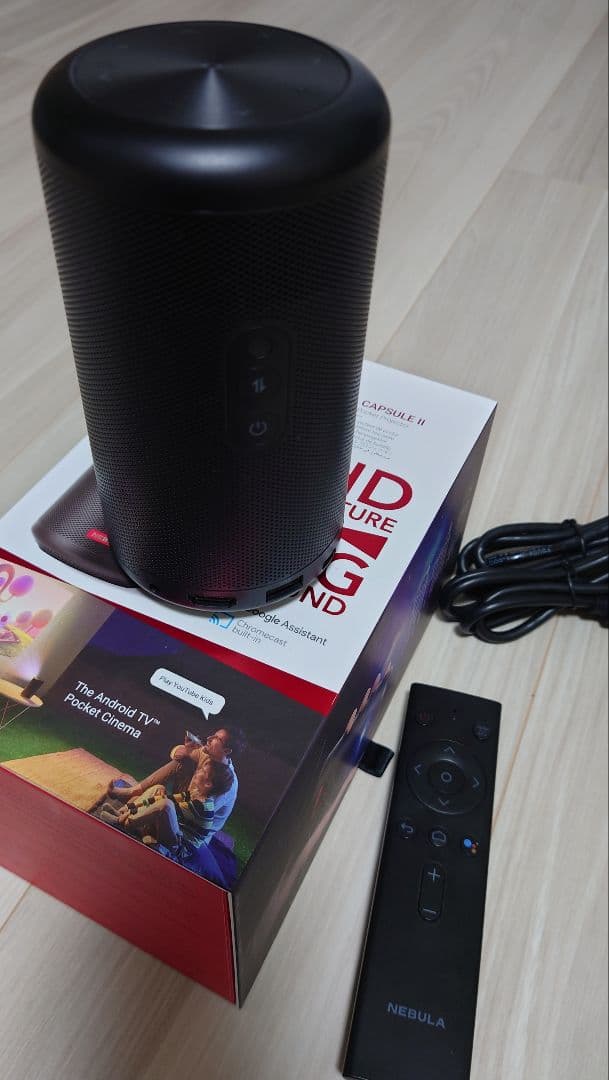 NEBULA CAPSULE II プロジェクター本体＆ケーブル